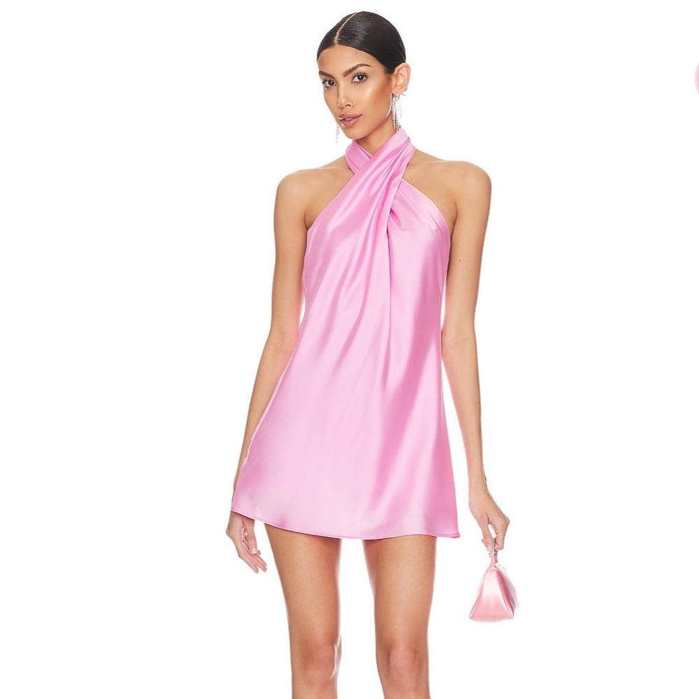🔥Host Pick🔥Altered* Show Me Your MuMu Pink Halter Sheath Dress